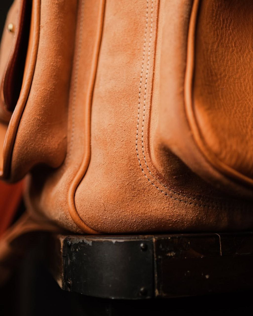 Full-grain leather